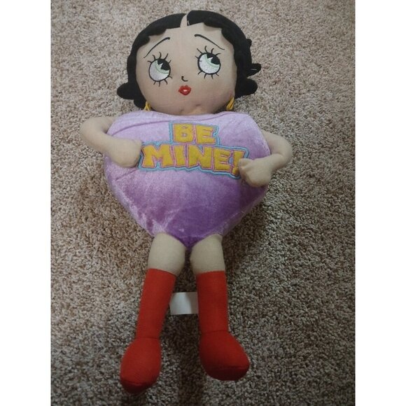 Betty Boop Valentines Be Mine Heart 16" plush stuffed animal Sugar Loaf 2011 - Picture 1 of 6